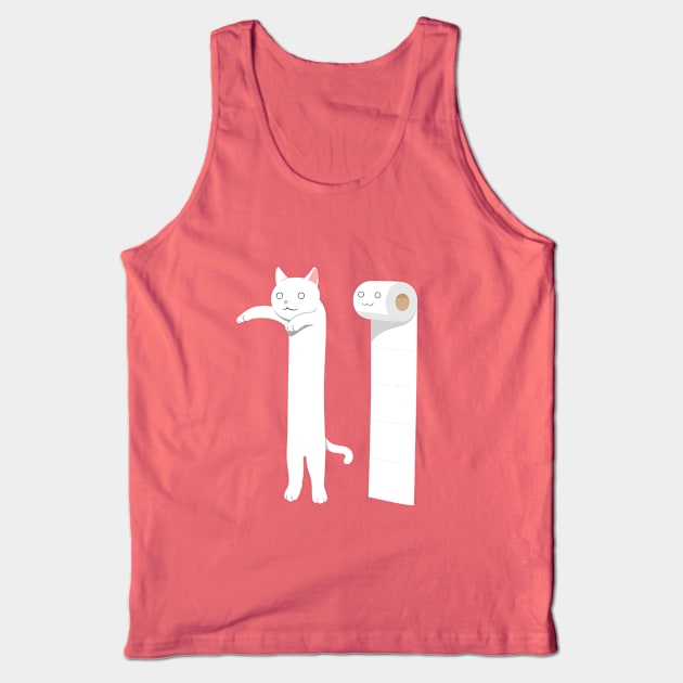 Long cat Tank Top by Design2Heart